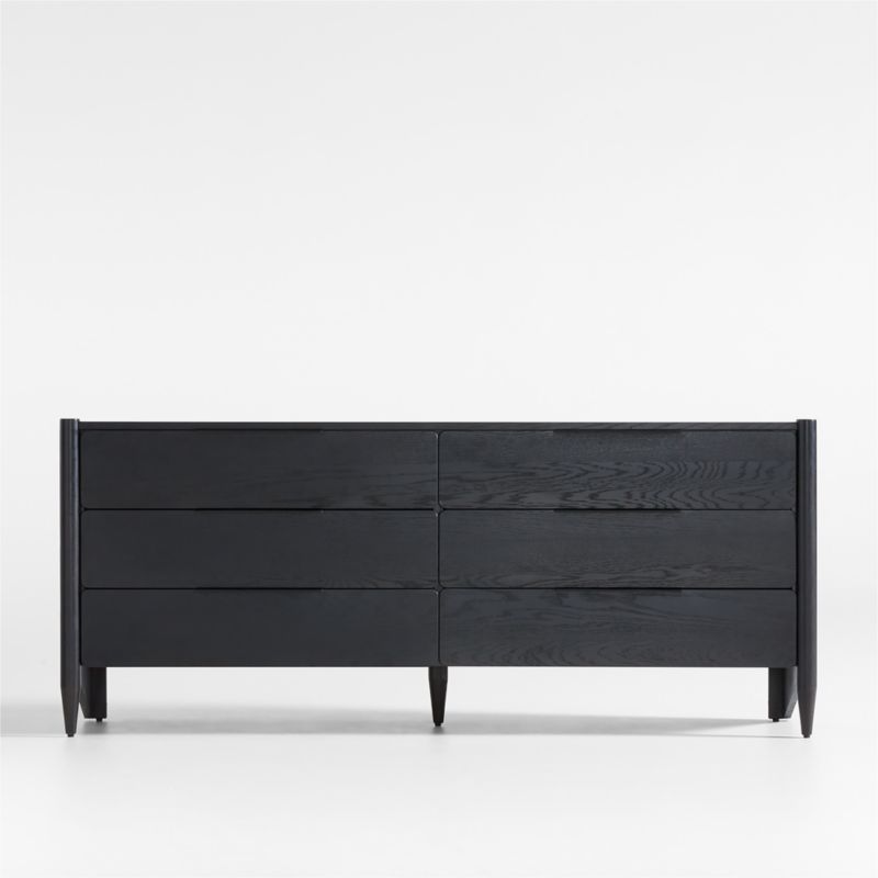 Casa 72" Black Oak Wood 6-Drawer Dresser added by Spoak Member