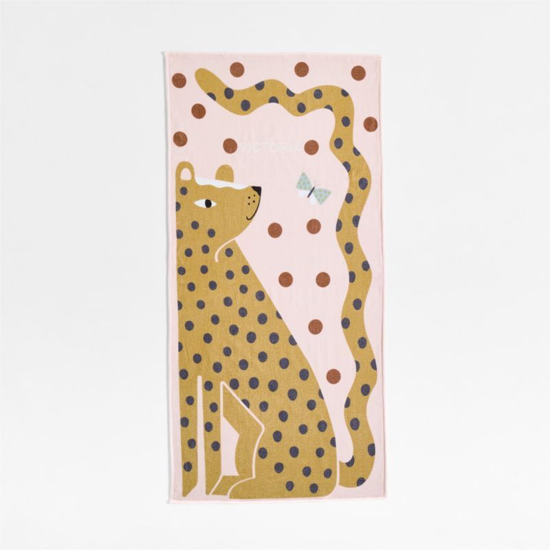 Cheetah Printed Organic Cotton Kid Beach Towel added by Spoak Member
