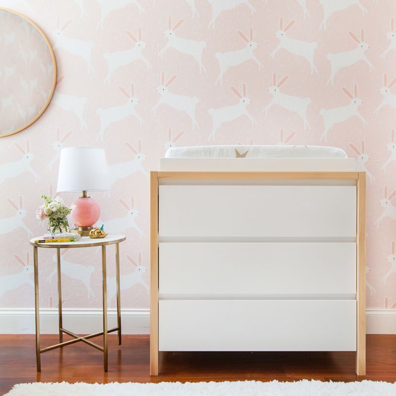 Chasing Paper Pink Leaping Bunnies Peel and Stick Wallpaper 2'x12' added by Spoak Member