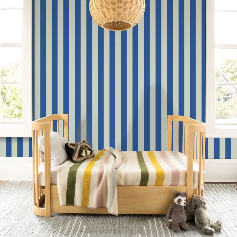 Chasing Paper Blue Resort Stripe Peel and Stick Wallpaper 2'x8' added by Spoak Member