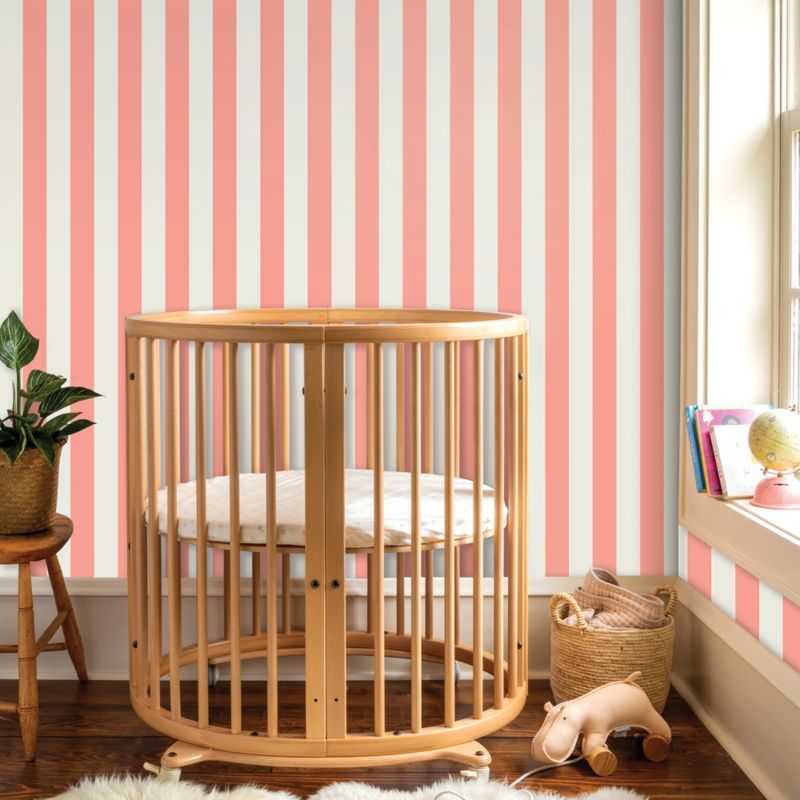 Chasing Paper Pink Resort Stripe Peel and Stick Wallpaper 2'x8' added by Spoak Member