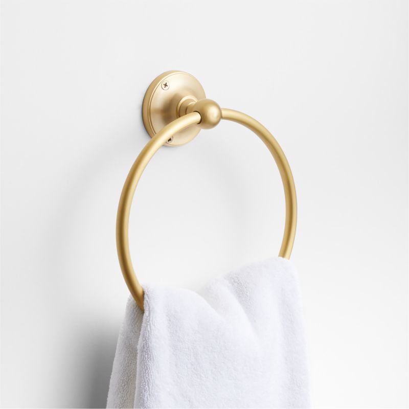 Classic Round Brushed Brass Bathroom Hand Towel Ring added by Spoak Member