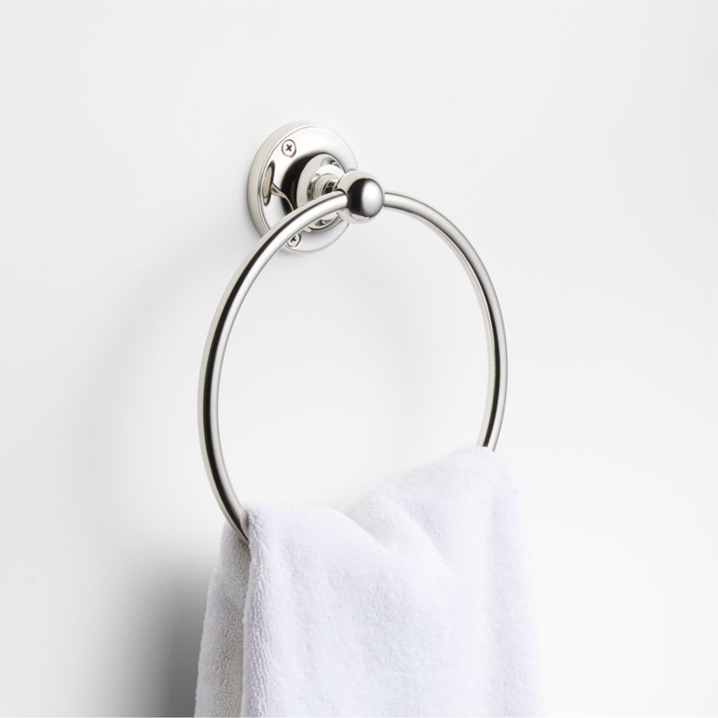 Classic Round Polished Chrome Bathroom Hand Towel Ring added by Spoak Member