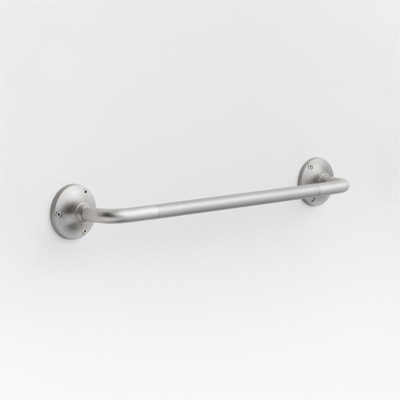 Classic Round Brushed Nickel Bath Towel Bar 18" added by Spoak Member