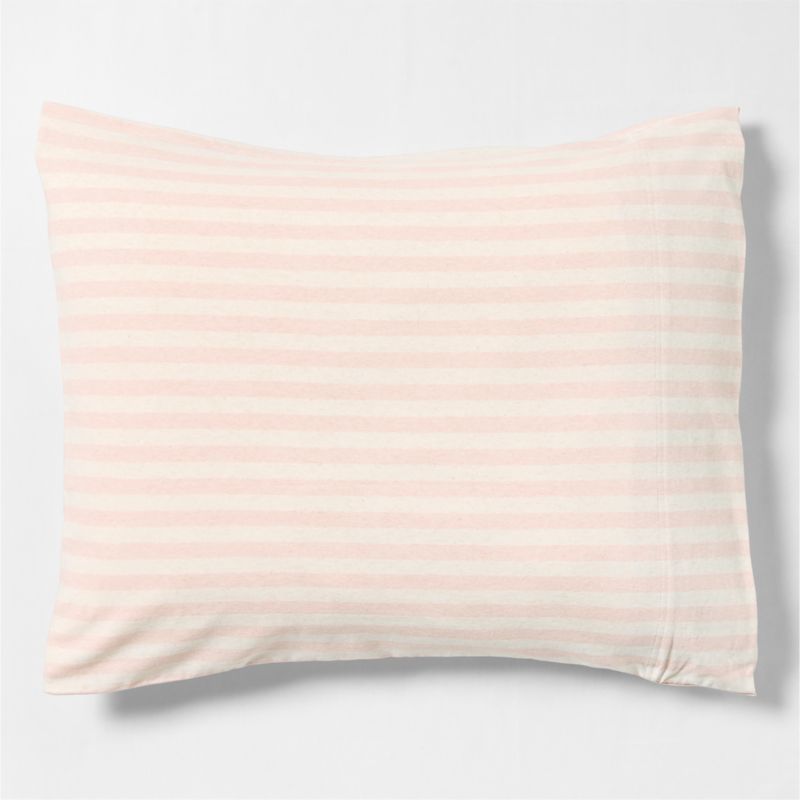 Comfy Tee Organic Cotton Jersey Pink Stripe Standard Bed Pillow Sham added by Spoak Member