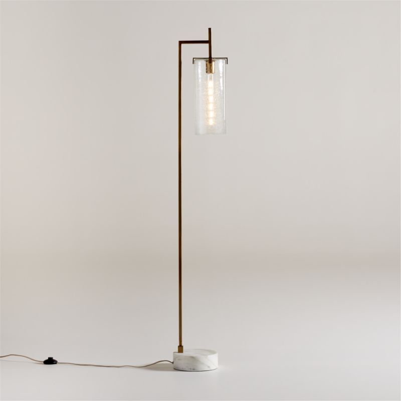 Coquina Brass Floor Lamp with Marble Base 63" added by Spoak Member