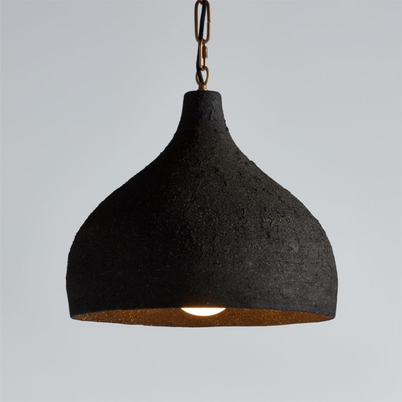Corfu Large Black Ceramic Pendant Light added by Spoak Member