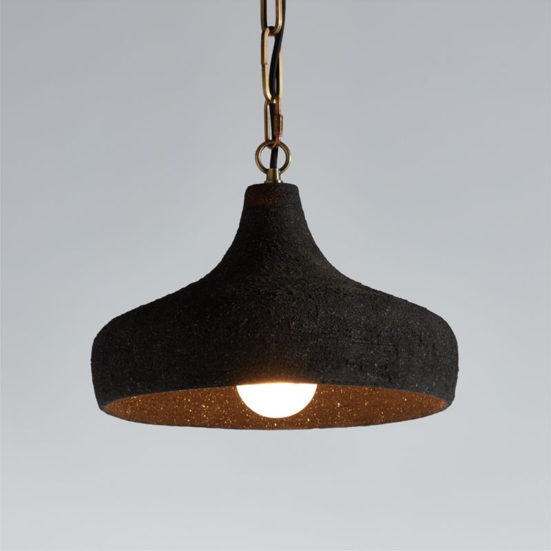 Corfu Small Black Ceramic Pendant Light added by Spoak Member