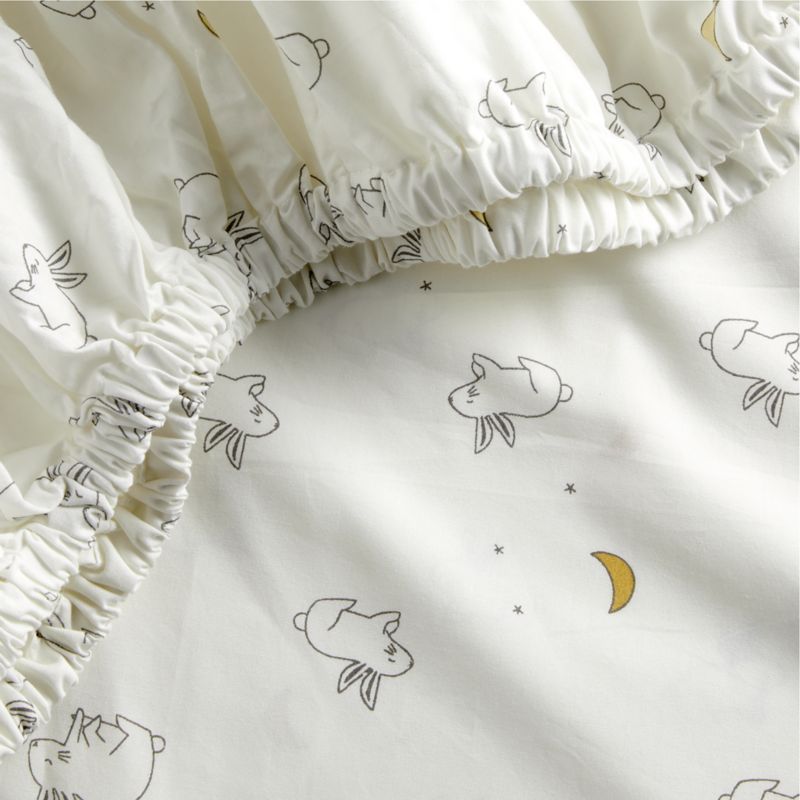 Stay Cool Cozy Bunny Organic Cotton Baby Crib Fitted Sheet added by Spoak Member