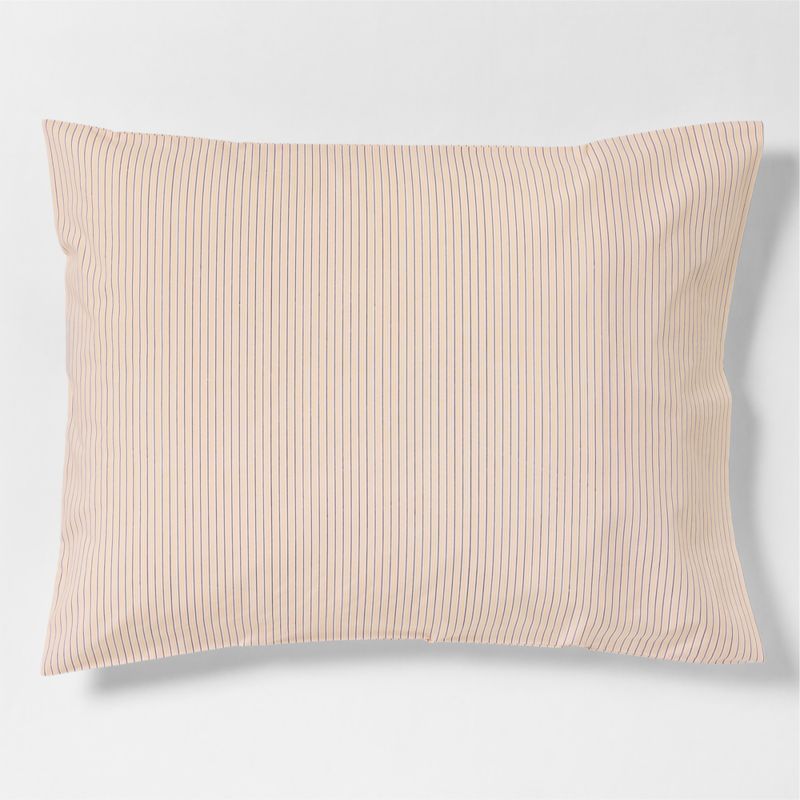 CozyCloud Organic Cotton Mini Stripe Reversible Elegant Pink Twin XL Standard Sham added by Spoak Member