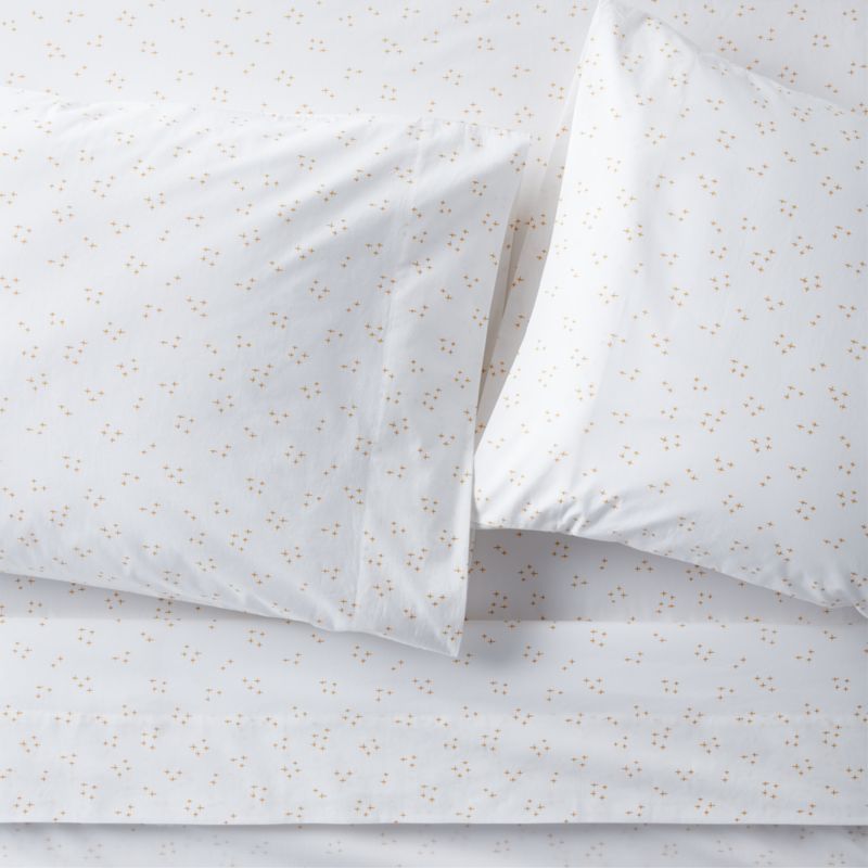 Cozy Cloud Twinkle Savannah Yellow Washed Organic Cotton Full Sheet Set added by Spoak Member