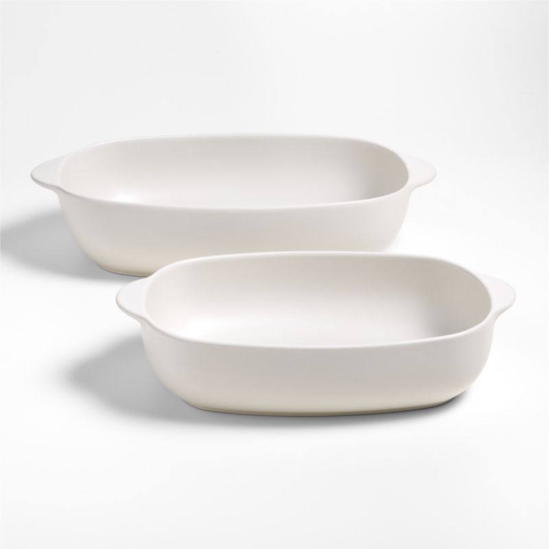 Craft Linen Cream 2-Piece Stoneware Bakers Set added by Spoak Member
