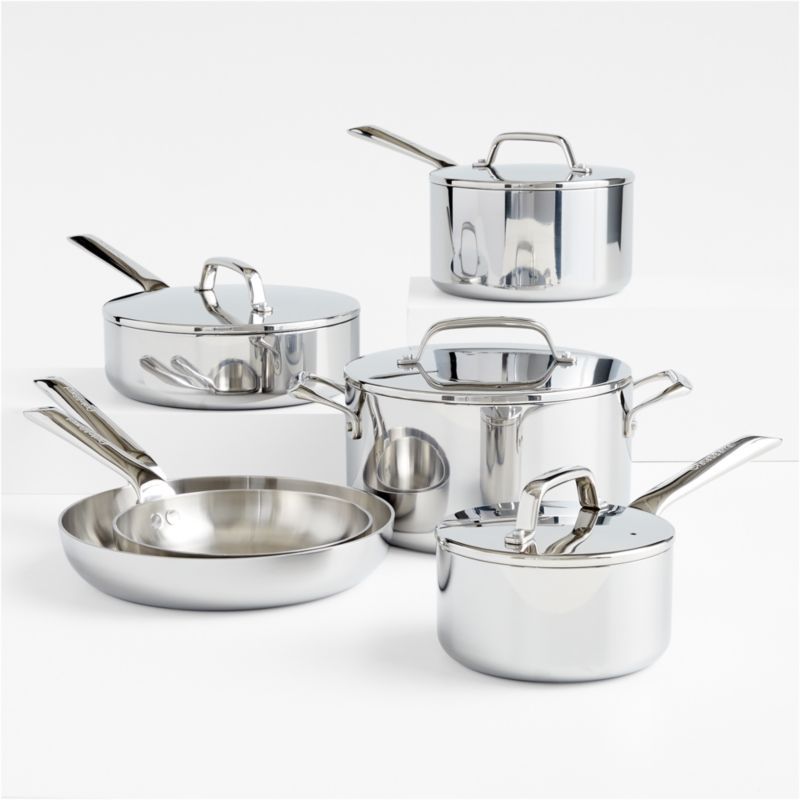 Crate & Barrel EvenCook Core ® 10-Pc. Stainless Steel Cookware Set added by Spoak Member