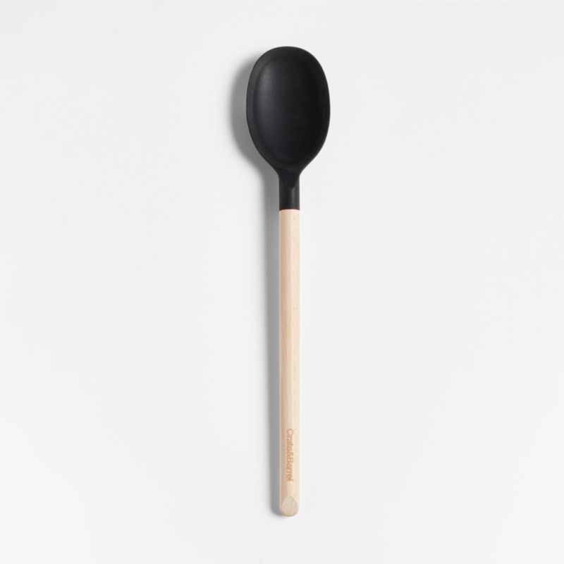 Crate & Barrel Black Silicone and Wood Spoon added by Spoak Member