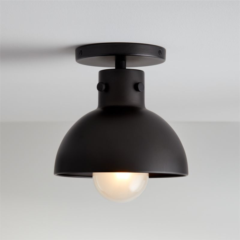Dakota Black Flush Mount Light with Small Black Dome added by Spoak Member