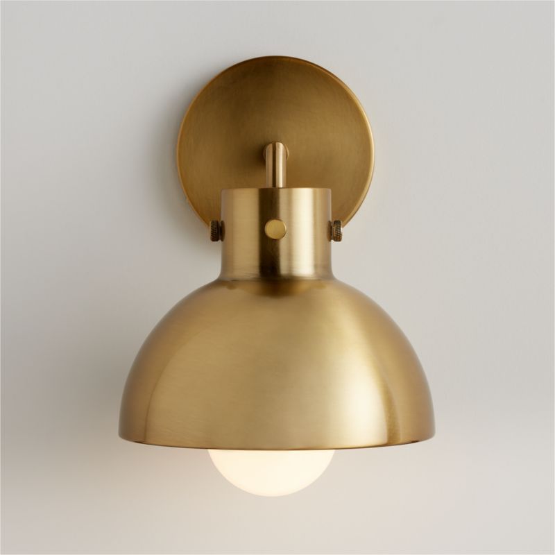 Dakota Brass Sconce Light with Small Brass Dome Set of 2 added by Spoak Member