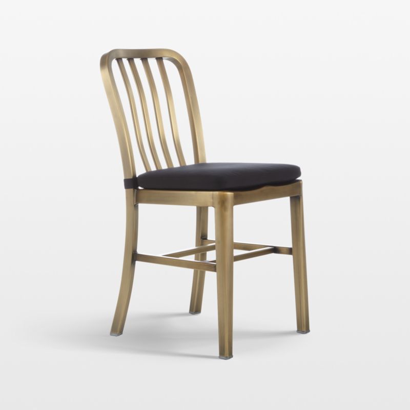 Delta Brass Side Chair with Black Cushion added by Spoak Member