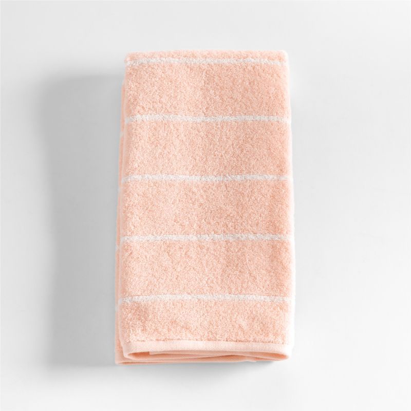 Dorm Turkish Organic Cotton Pale Pink Striped Hand Towel added by Spoak Member