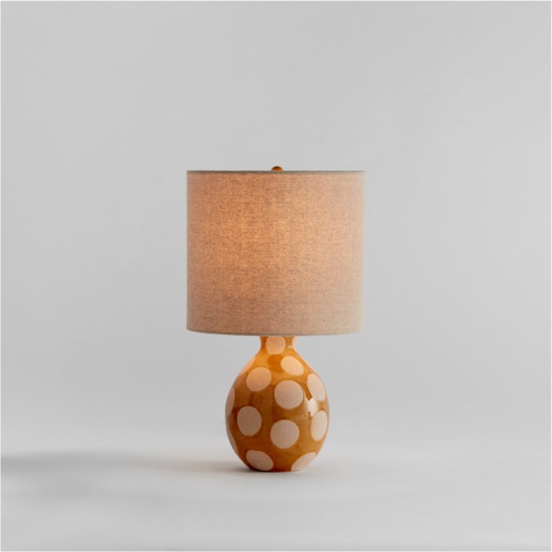 Dot Tuscan Yellow Ceramic Kids Table Lamp added by Spoak Member