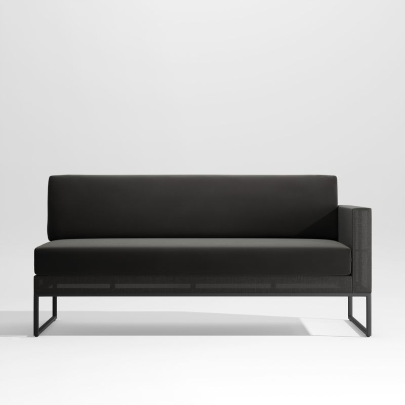 Dune Black Right Arm Outdoor Loveseat with Black Cushions added by Spoak Member