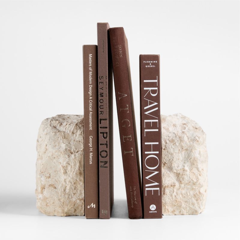 Durres Travertine Bookends, Set of 2 added by Spoak Member