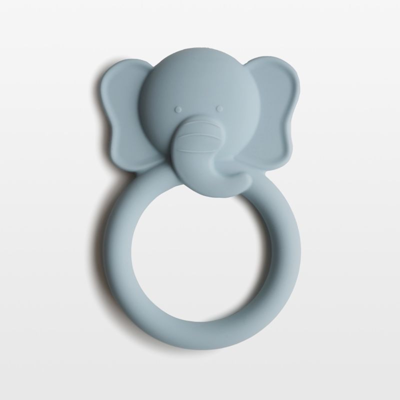 Mushie Blue Elephant Silicone Baby Teether added by Spoak Member