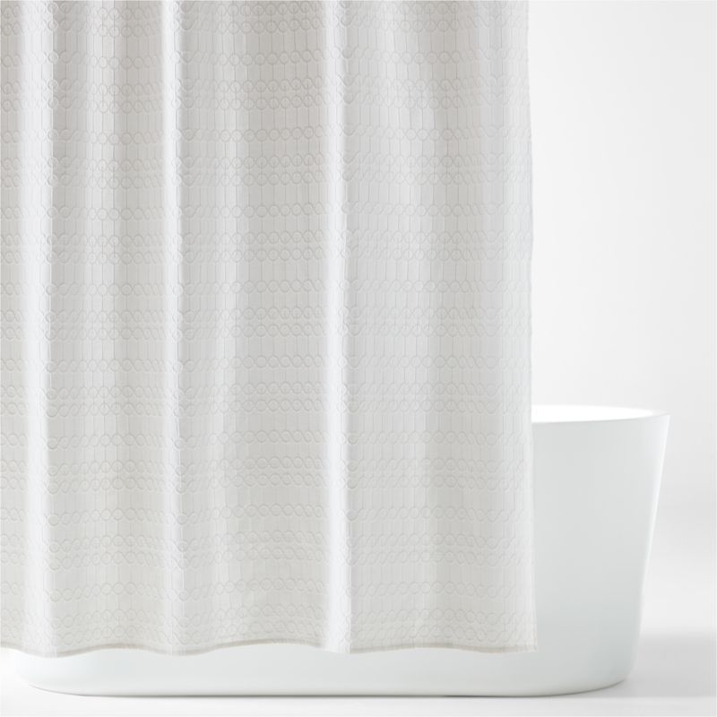 Emery Organic Cotton Matelasse Shower Curtain added by Spoak Member