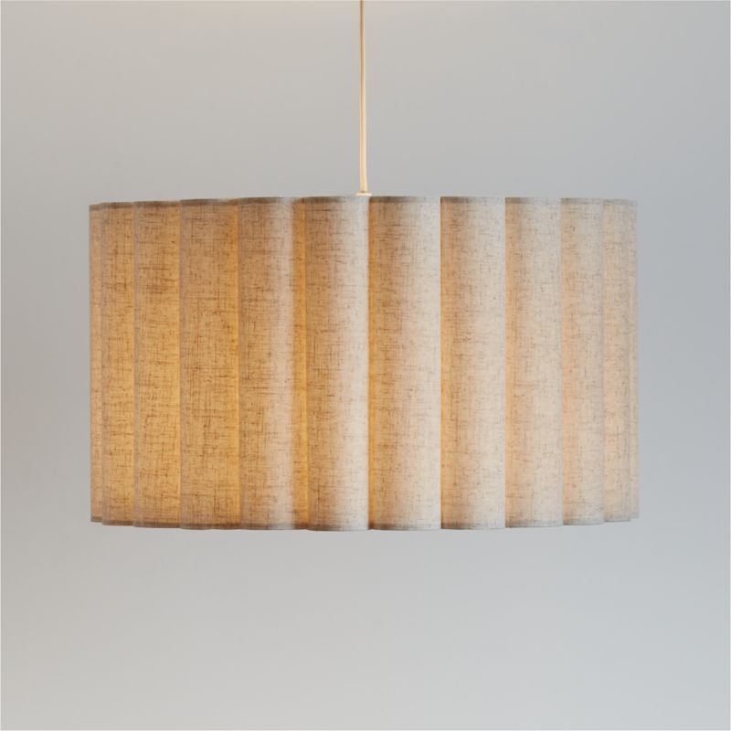 Emme Pleated Linen 23" Kids Pendant Ceiling Light added by Spoak Member