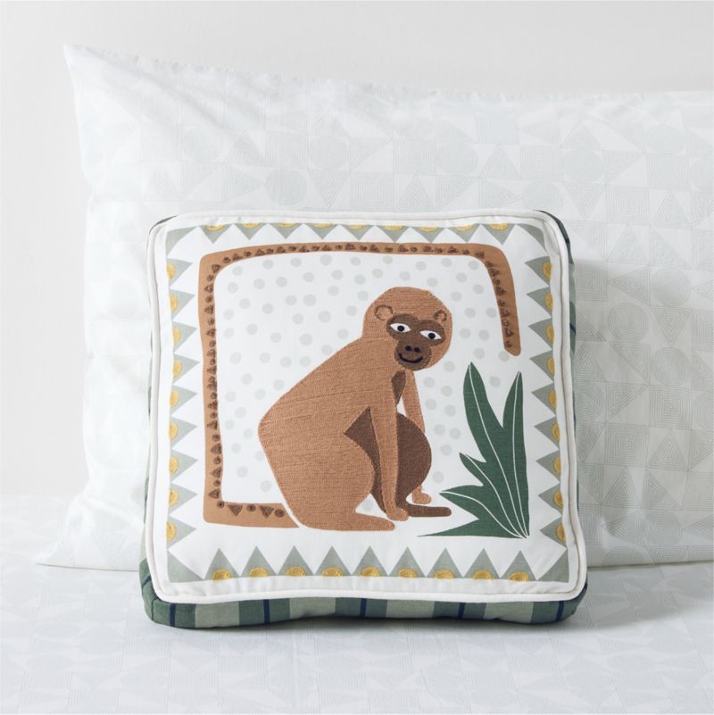 Endangered Animal Majo Monkey Cotton Kids Throw Pillow added by Spoak Member