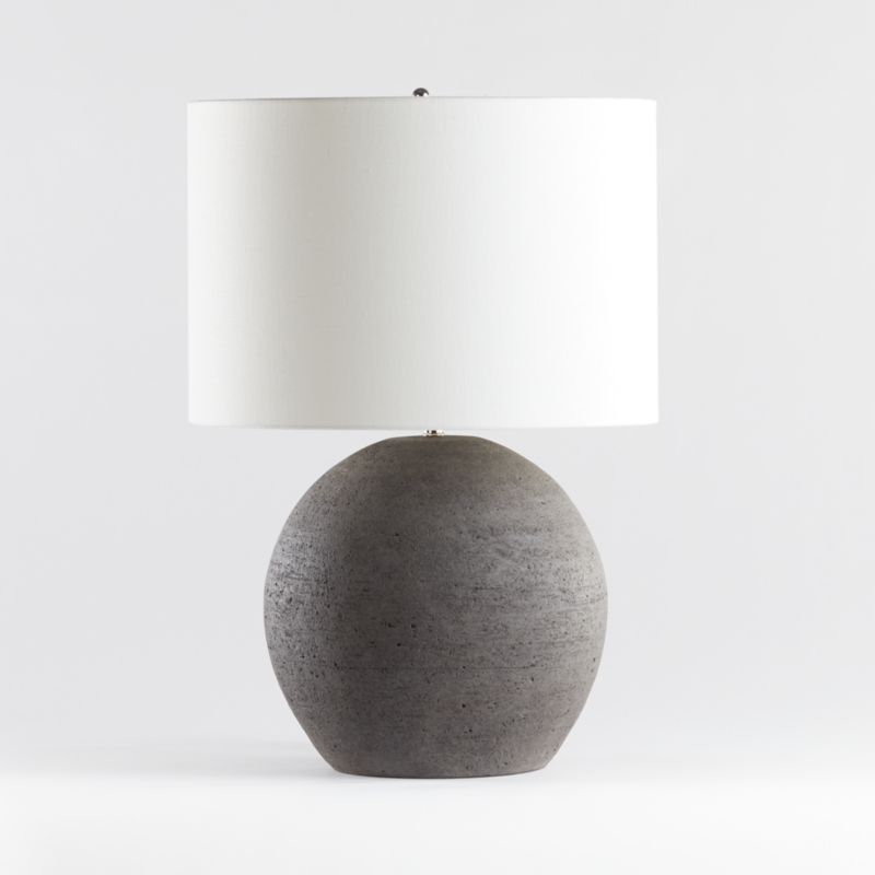 Esphera Grey Round Table Lamp, Set of 2 added by Spoak Member