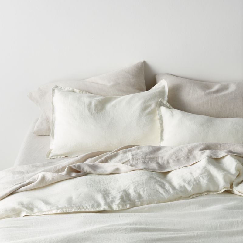 New Natural EUROPEAN FLAX ™-Certified Linen Warm White Twin/Twin XL Duvet Cover added by Spoak Member