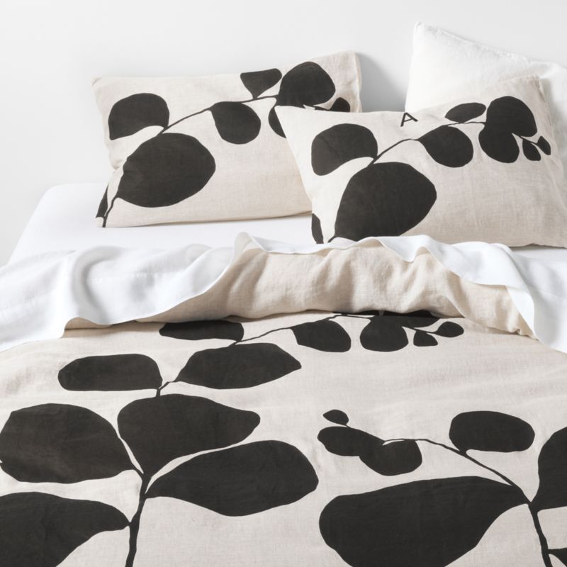 New Natural European Flax ™-Certified Linen Botanical Full/Queen Duvet Cover added by Spoak Member