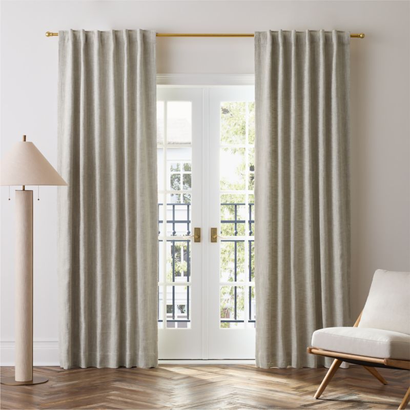 EUROPEAN FLAX ™-Certified Textured Linen Natural Blackout Window Curtain Panel 48"x108" added by Spoak Member
