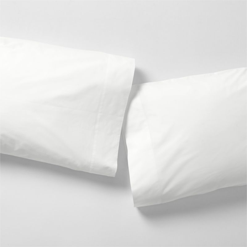 Everyday Organic Cotton Percale White Standard Pillowcases, Set of 2 added by Spoak Member