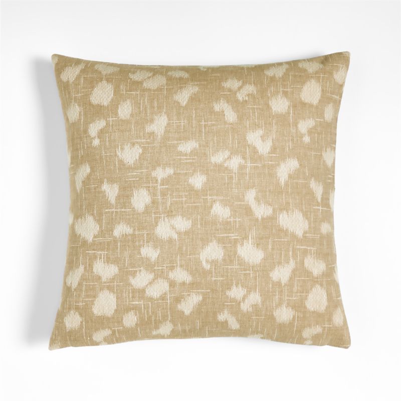 Fancy Jacquard 20" Biscuit Brown Cheetah Pillow with Down-Alternative Insert + Reviews | Crate & Barrel added by Kate Lynn Nemett