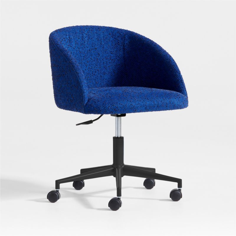 Finch Cobalt Blue Boucle Kids Desk Chair with Black Base added by Spoak Member