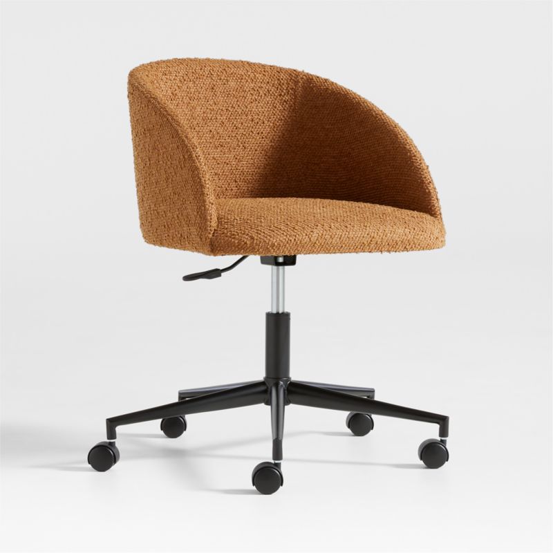 Finch Maple Brown Boucle Kids Desk Chair with Black Base added by Spoak Member