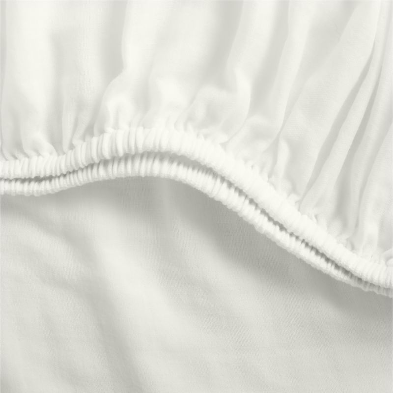 Supersoft Pampas Ivory Organic Cotton Gauze Baby Crib Fitted Sheet added by Spoak Member