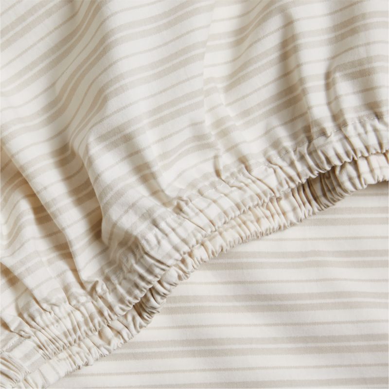 Frenchie Natural Taupe Organic Cotton Baby Crib Fitted Sheet by Leanne Ford added by Spoak Member