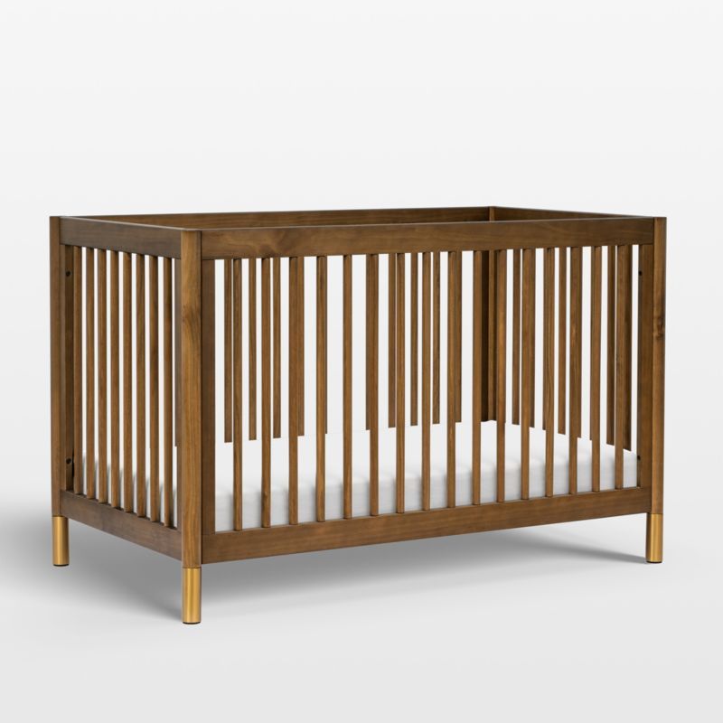 Babyletto Gelato Natural Walnut Wood 4-in-1 Convertible Baby Crib with Toddler Conversion Kit added by Spoak Member