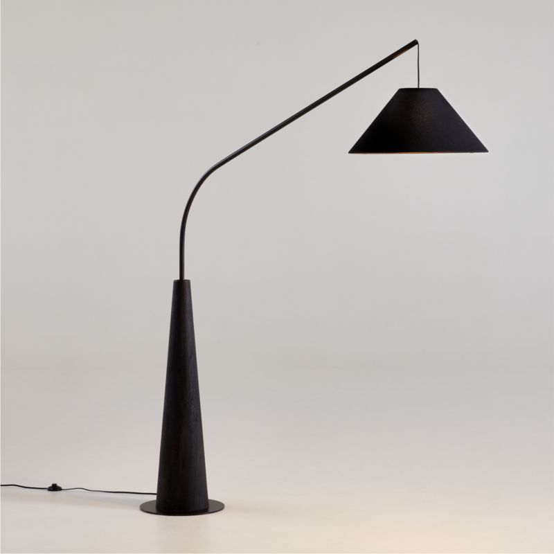 Gibson Black Hanging Arc Floor Lamp with Black Shade 81" added by Spoak Member