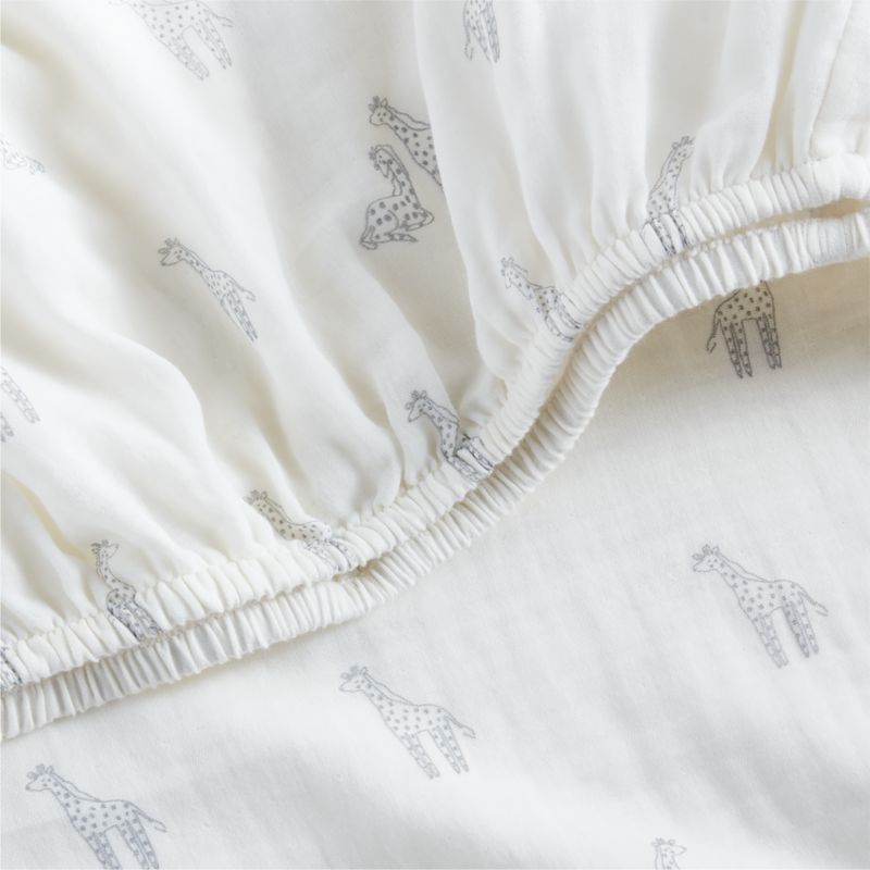 Supersoft Giraffe Organic Cotton Baby Crib Fitted Sheet added by Spoak Member