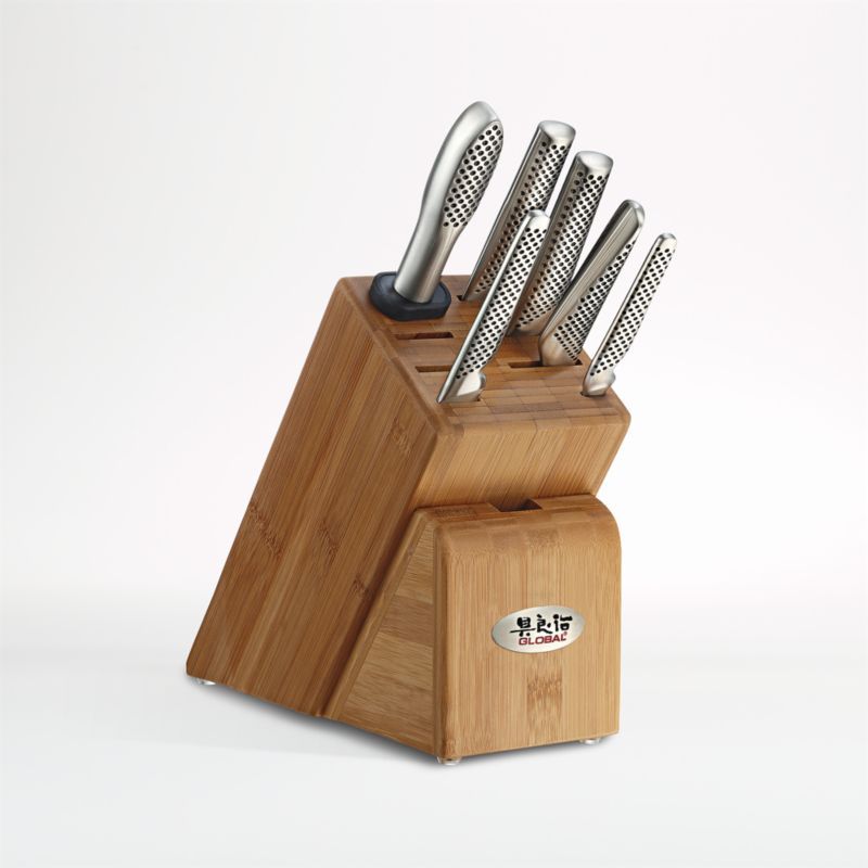 Global ® Classic Cutlery Takashi 7-Piece Wood Block Knife Set added by Spoak Member