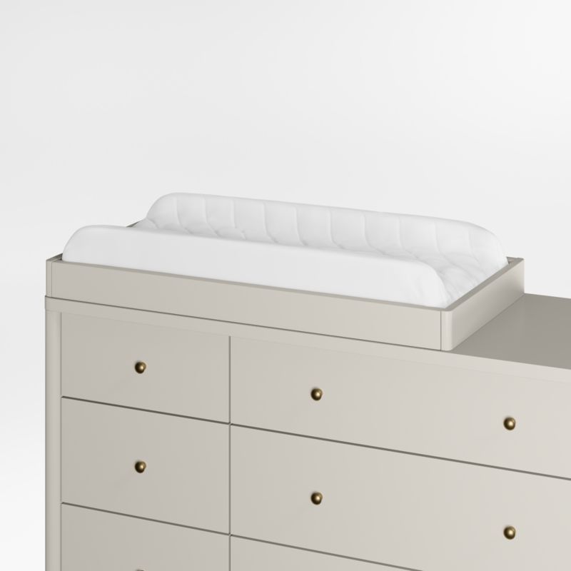 Hampshire Cozy Grey Wood Baby Changing Table Topper added by Spoak Member