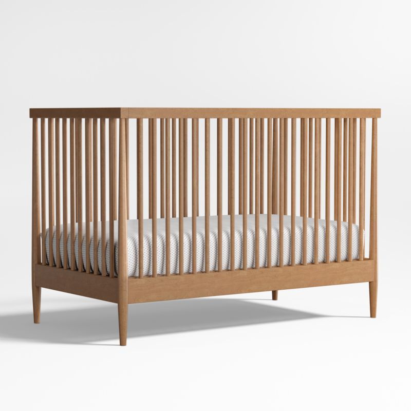 Hampshire Natural Brown Wood Baby Crib + Reviews | Crate & Kids added by Sofia Millares