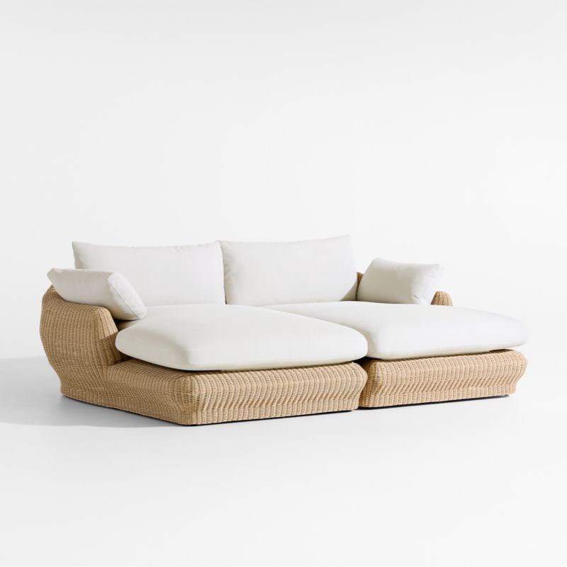 Ipanema 94" Wicker Double-Chaise Outdoor Daybed with Cushions added by Spoak Member