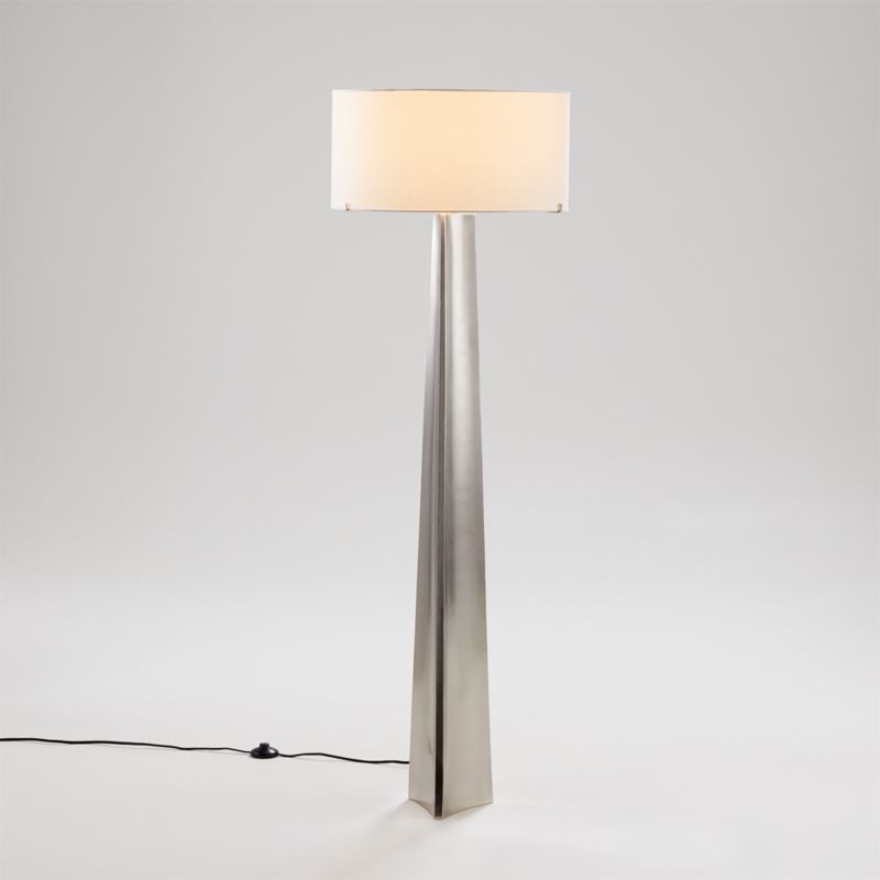 Isla Pewter Triangle Floor Lamp 61" added by Spoak Member