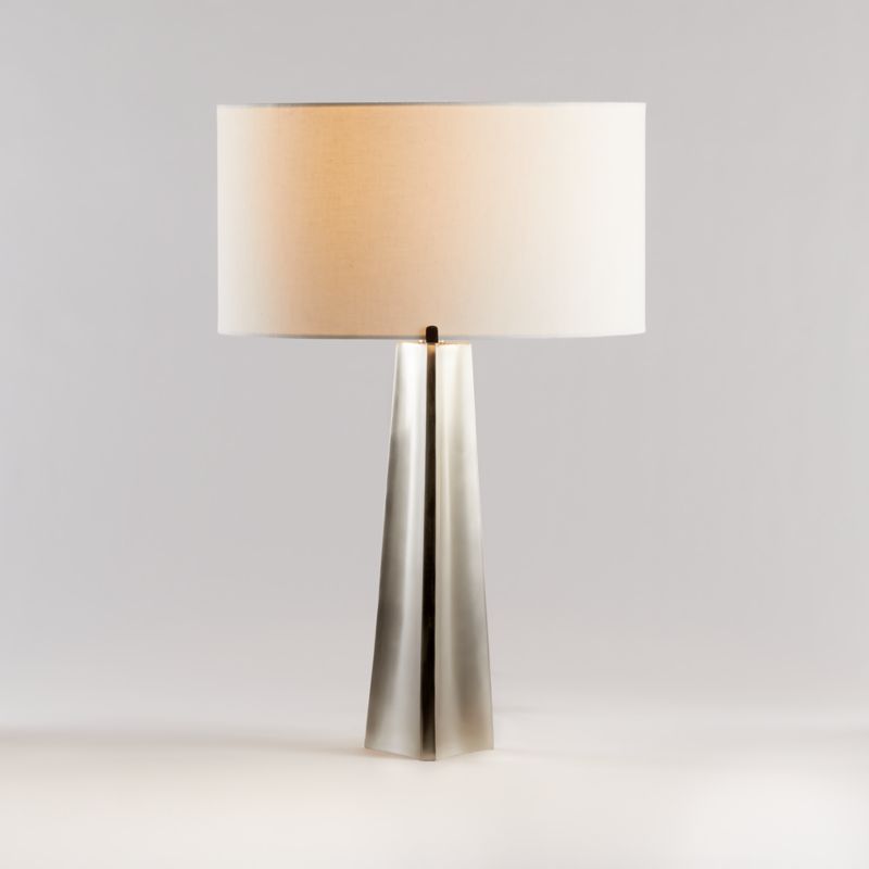 Isla Pewter Triangle Table Lamp 26" added by Spoak Member