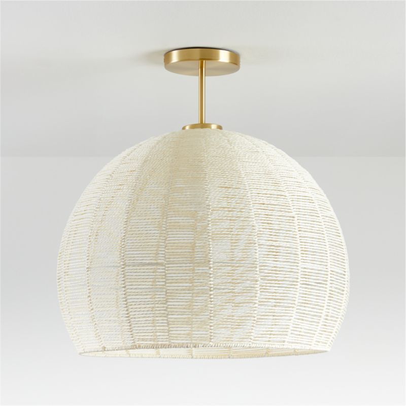 Ivory Woven Rope Flush Mount added by Spoak Member