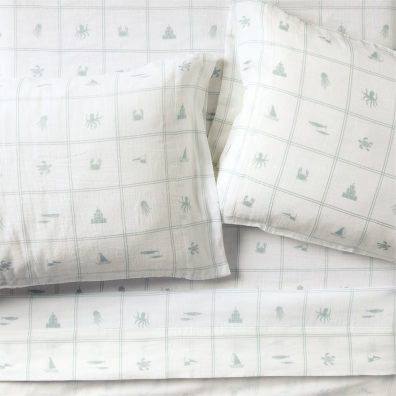 Crewe Blue Coastline Supersoft Kid's Queen Sheet by Jake Arnold added by Spoak Member